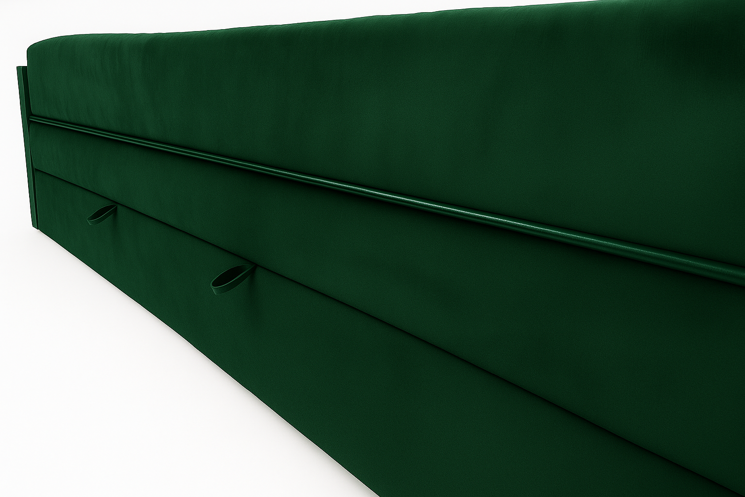 Łóżko kontynentalne 160x200 KING SIZE "Glamour" zielony - obrazek 4