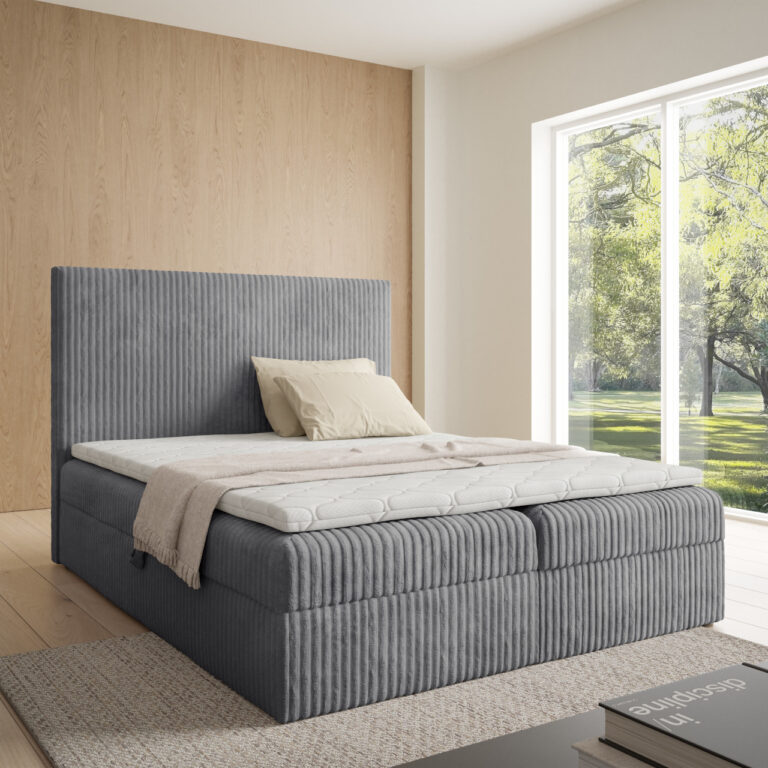 Łóżko kontynentalne STITCH 180x200 z topperem gratis