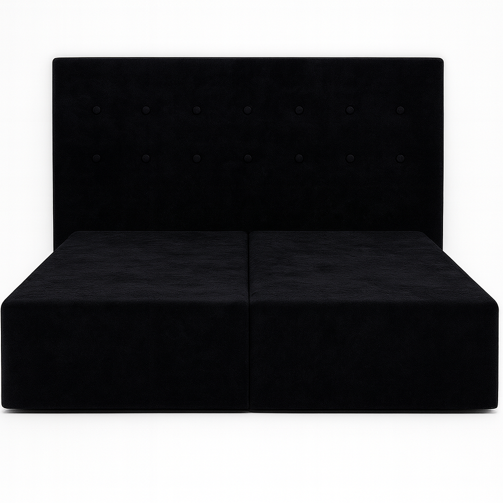 Łóżko hotelowe 200x200 GOLDEN SLEEP DOUBLE czarny - obrazek 2