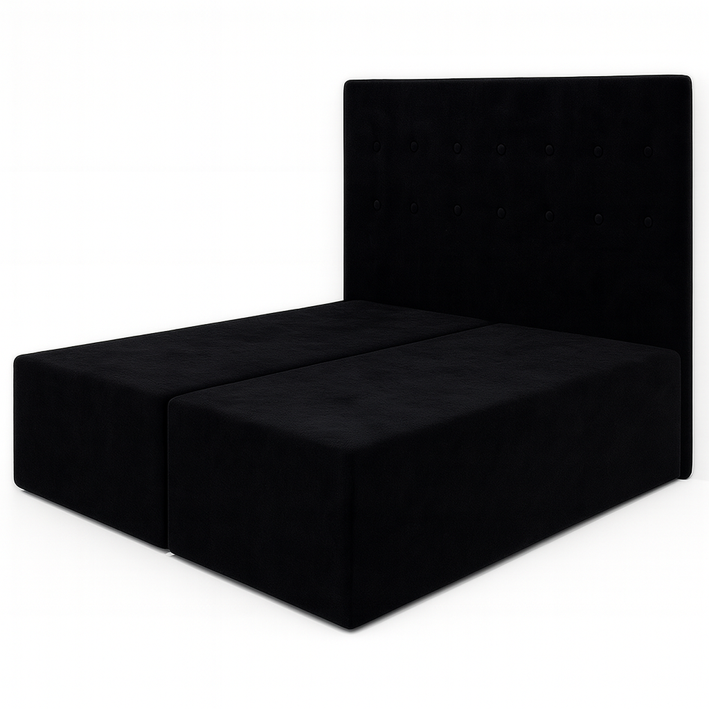 Łóżko hotelowe 200x200 GOLDEN SLEEP DOUBLE czarny - obrazek 4
