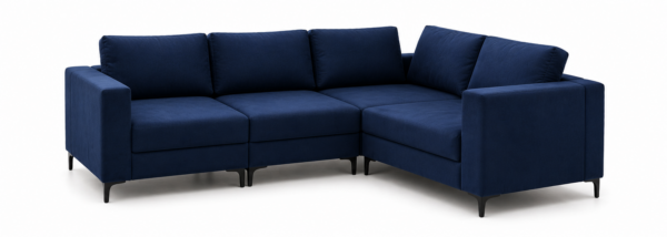 Narożnik modułowy MODENA L granatowy 250x200 cm na wymiar