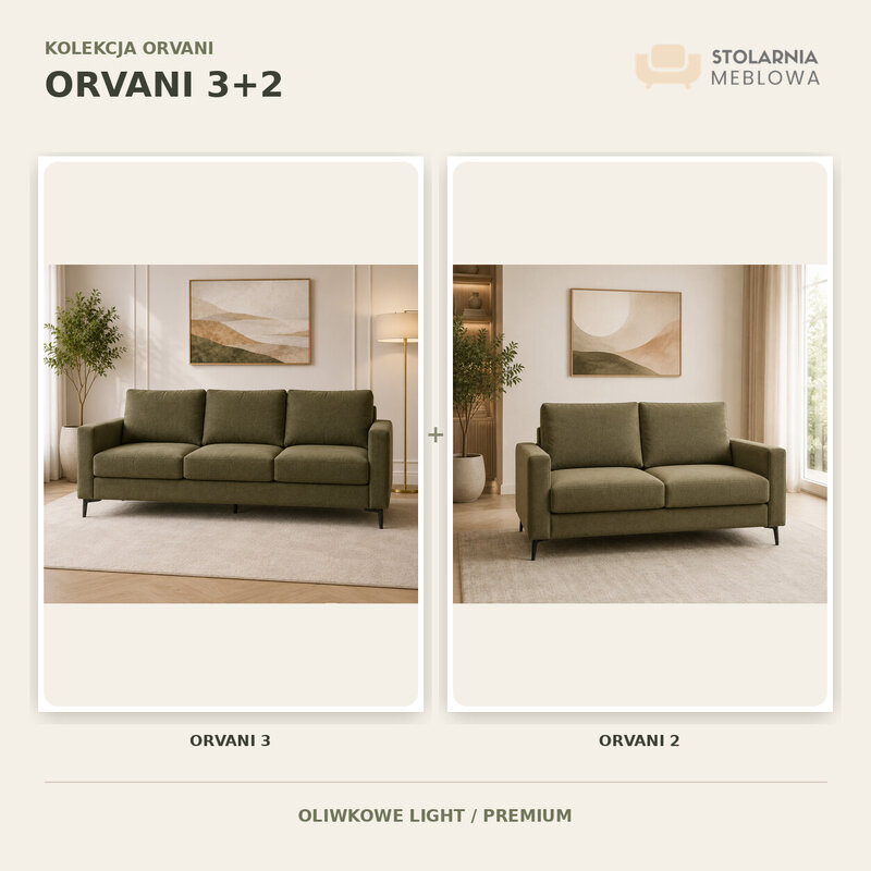 ORVANI 3+2 — sofa 3-osobowa i sofa 2-osobowa